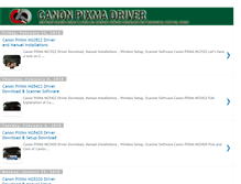 Tablet Screenshot of canonpixma.net